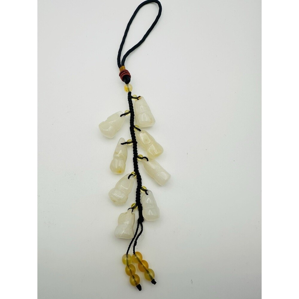 Natural Jadeite Jade Feng Shui Car Decoration